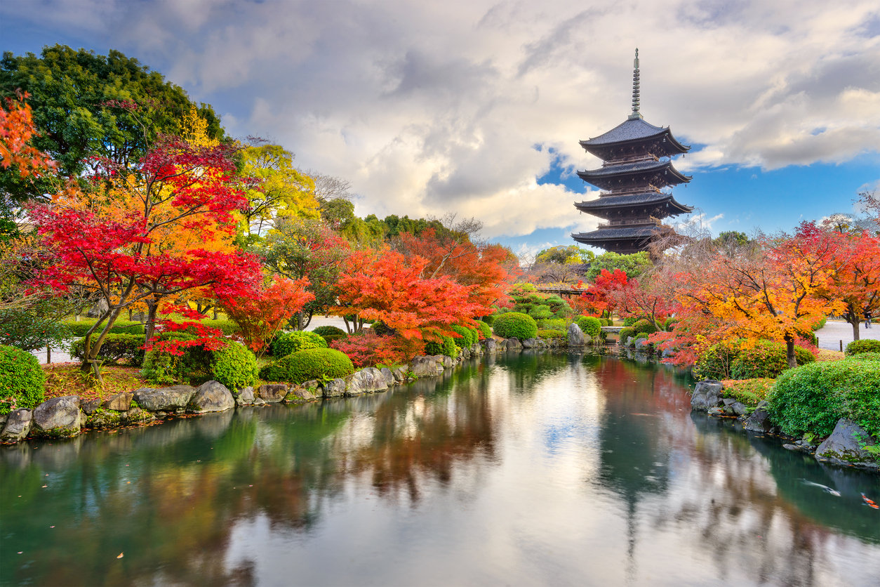 Santuario de To–ji en Kioto, Japón